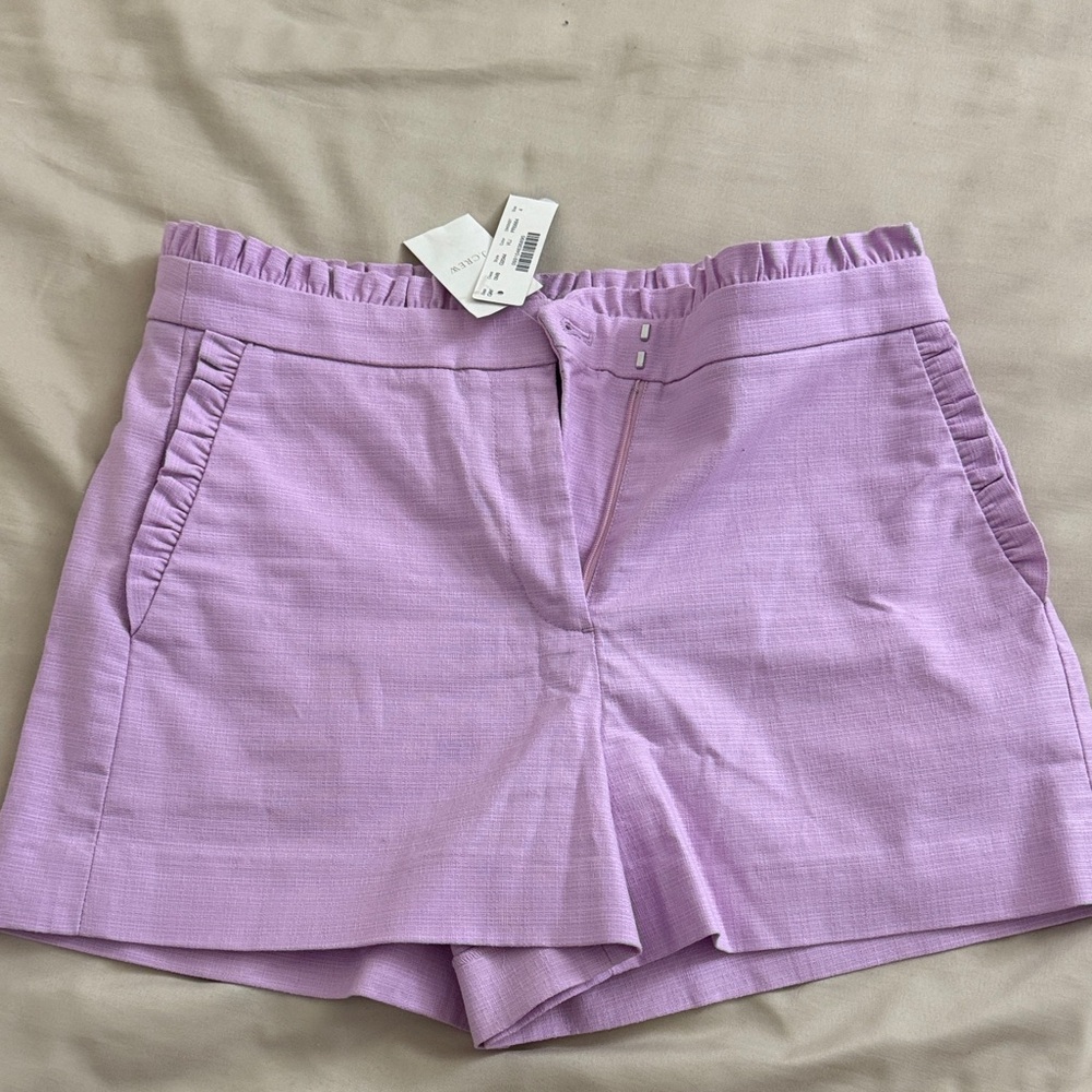 J. Crew Women's High Waist Shorts in Lavender